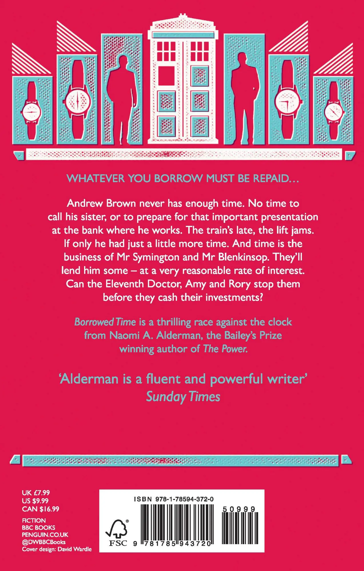 Rückseite: 9781785943720 | Doctor Who: Borrowed Time | Naomi Alderman | Taschenbuch | Englisch
