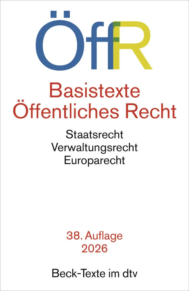 Cover: 9783423533720 | Basistexte Öffentliches Recht. ÖffR | Taschenbuch | Beck-Texte im dtv