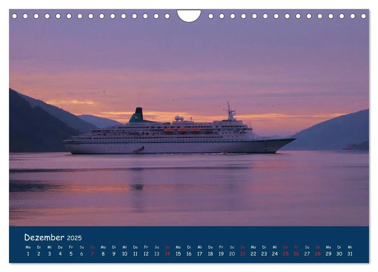 Bild: 9783435653720 | Traumschiffe im Norden (Wandkalender 2025 DIN A4 quer), CALVENDO...