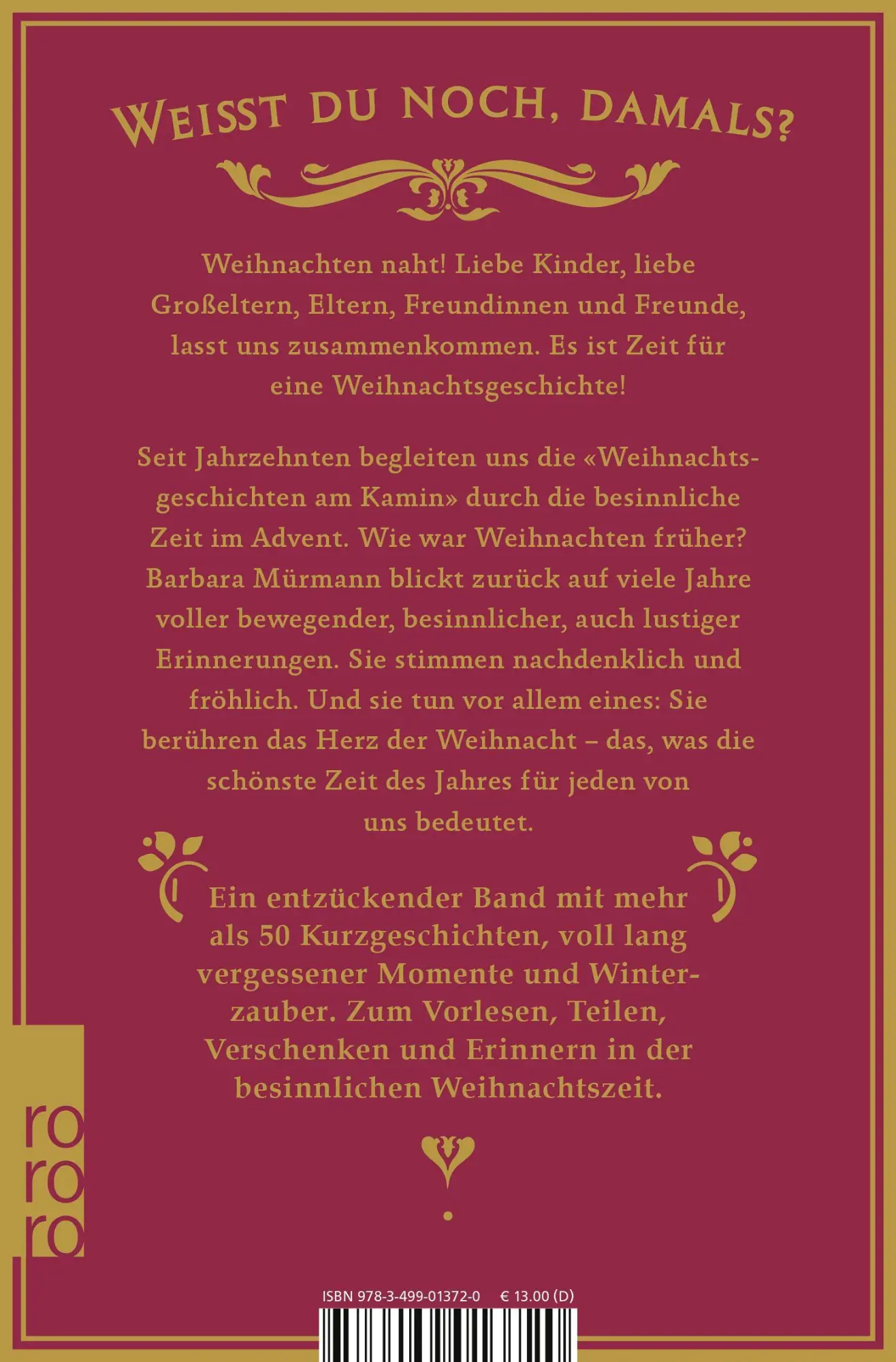 Rückseite: 9783499013720 | Erzähl mir, wie es früher war - die schönsten Weihnachtsgeschichten...