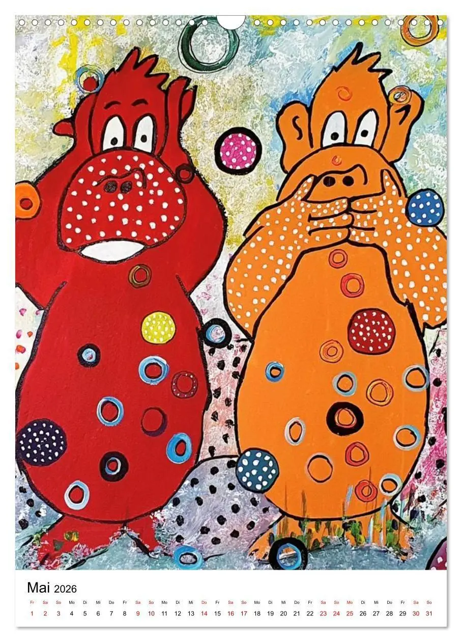 Bild: 9783516693720 | Pop Art Animals - Atelier Zippo (Wandkalender 2026 DIN A3 hoch),...