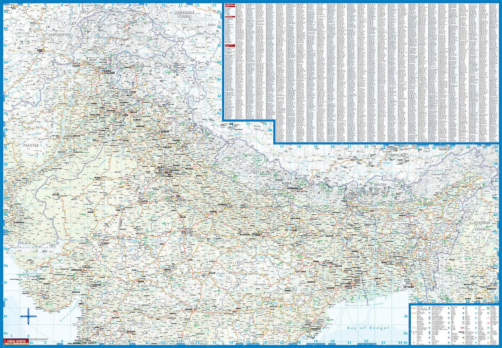 Bild: 9783866093720 | India North 1 : 3 000 000 | (Land-)Karte | Borch Maps | 2 S. | Deutsch