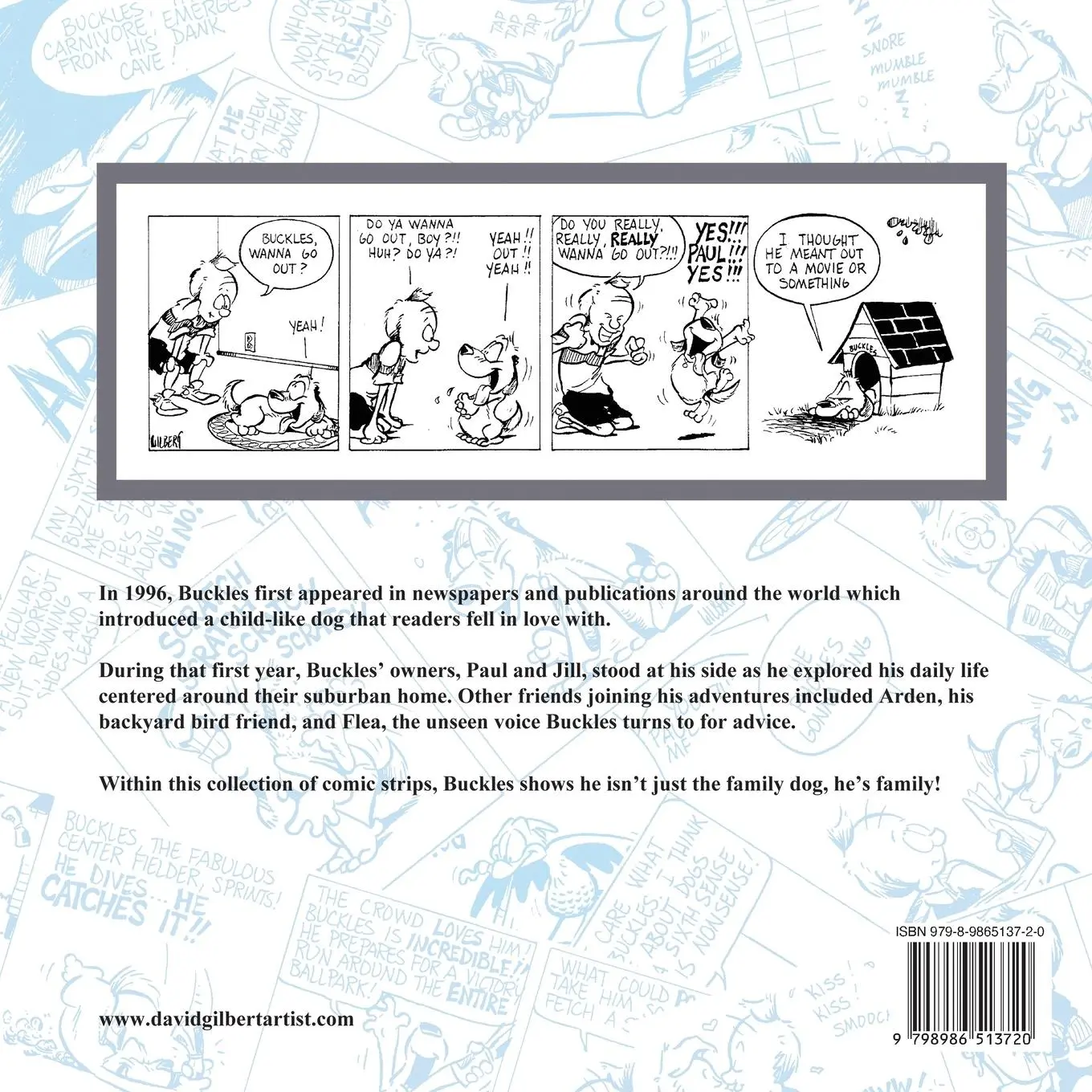 Rückseite: 9798986513720 | Buckles 1996 Comic Strip Collection | David Gilbert | Taschenbuch