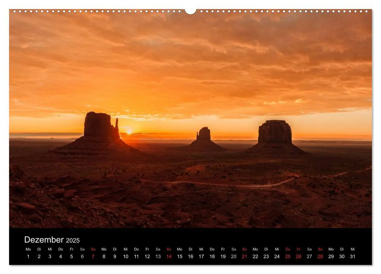 Bild: 9783435643820 | USA Landschaftskalender (Wandkalender 2025 DIN A2 quer), CALVENDO...