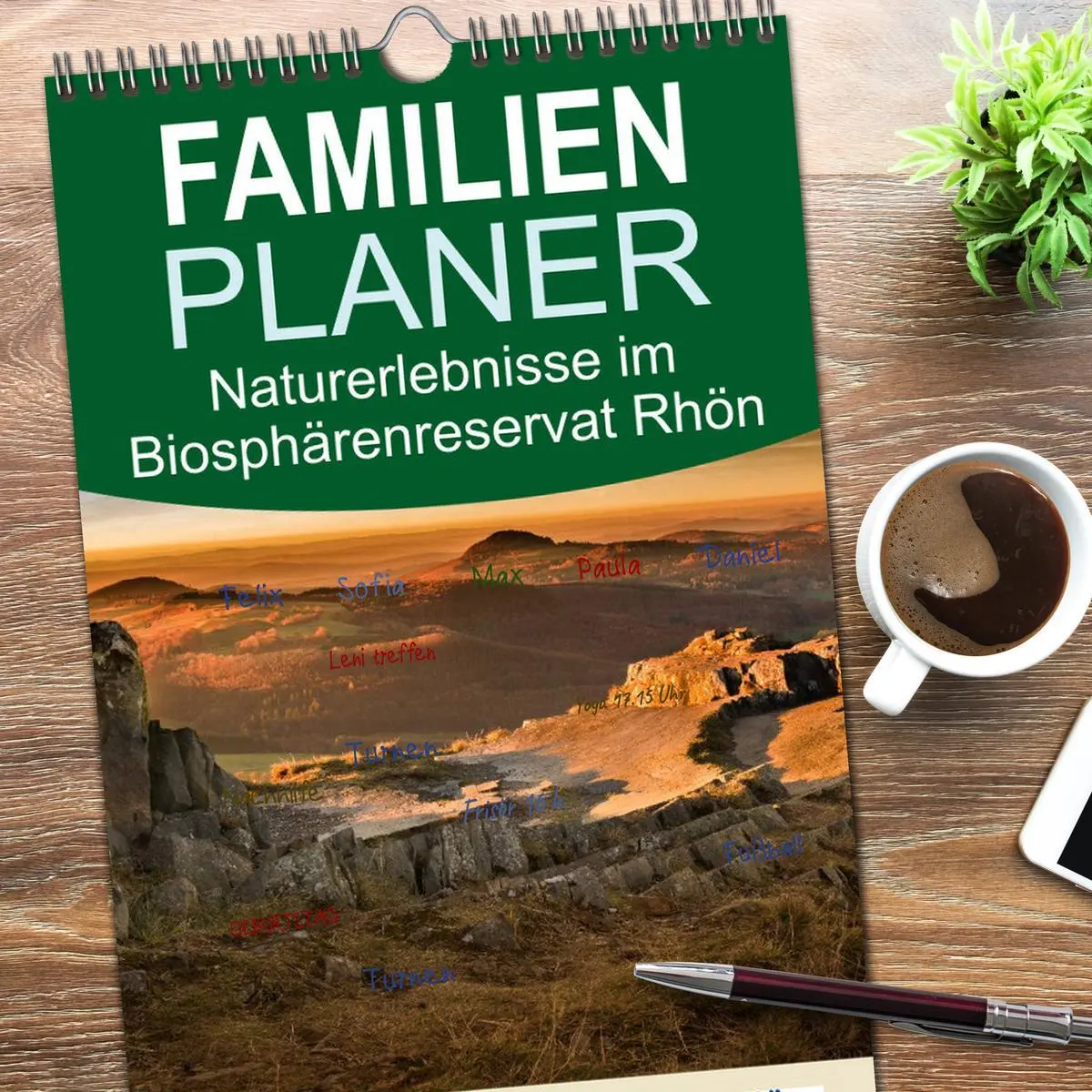 Bild: 9783516513820 | Familienplaner 2026 - Naturerlebnis im Biosphärenreservat Rhön mit...