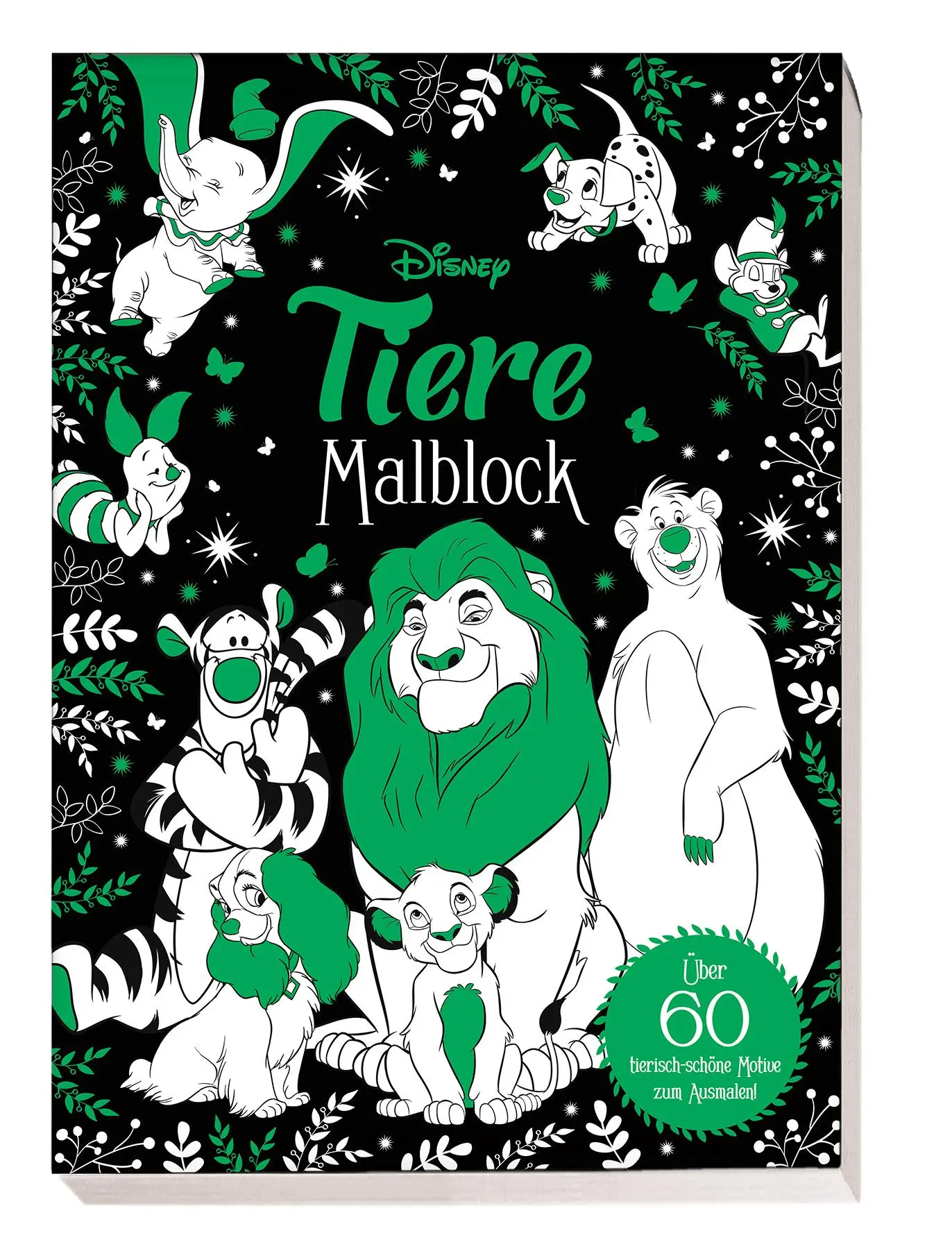 Cover: 9783833243820 | Disney Tiere: Malblock: über 60 tierisch-schöne Motive zum Ausmalen!