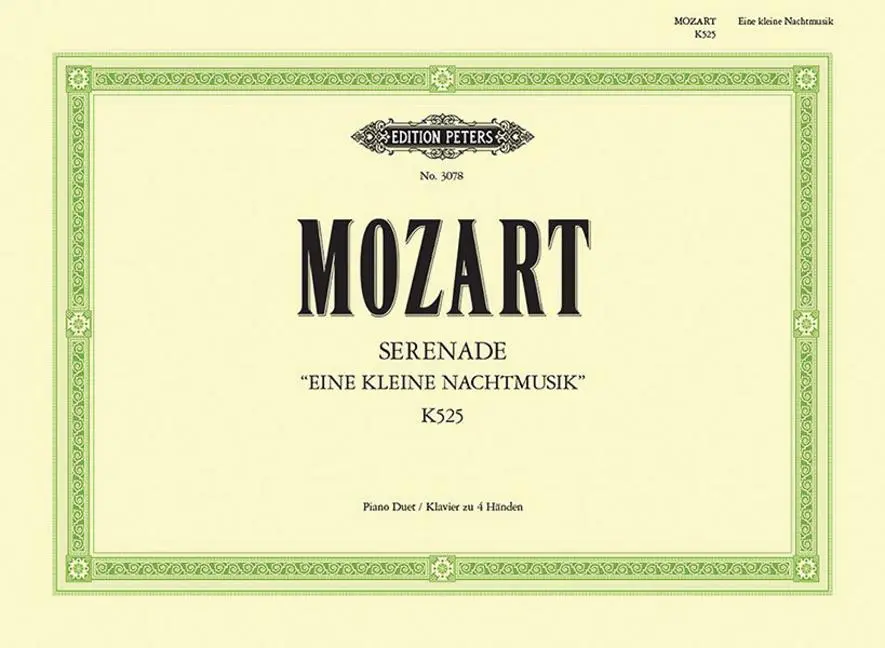 Cover: 9790014013820 | Serenade in G K525 Eine Kleine Nachtmusik (Arranged for Piano Duet)