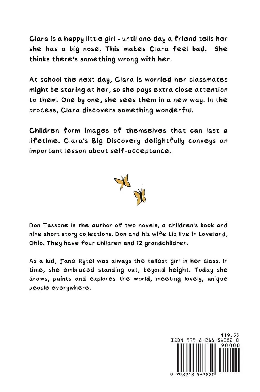Rückseite: 9798218563820 | Clara's Big Discovery | Don Tassone | Buch | Englisch | 2025