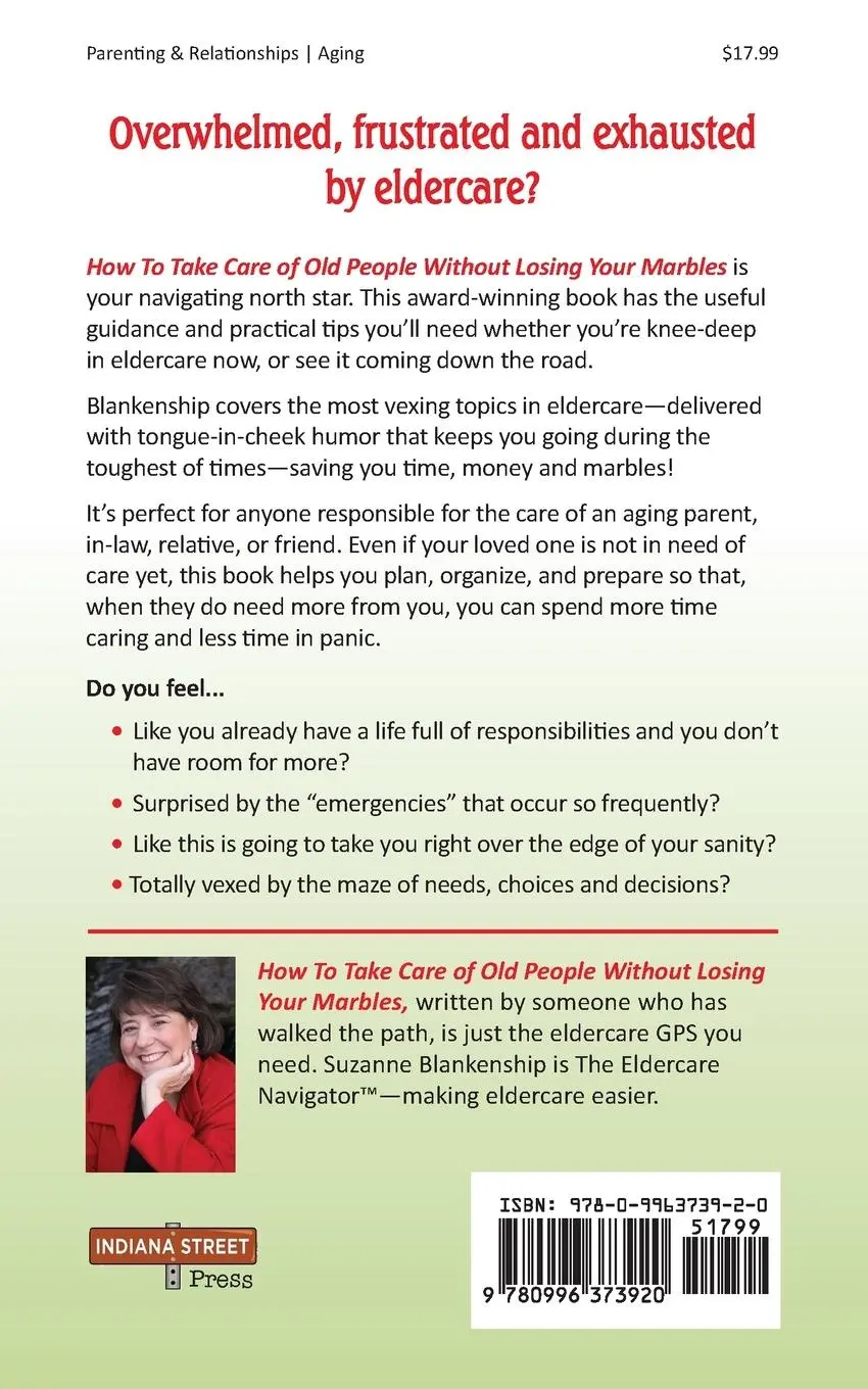Rückseite: 9780996373920 | How To Take Care of Old People Without Losing Your Marbles | Buch