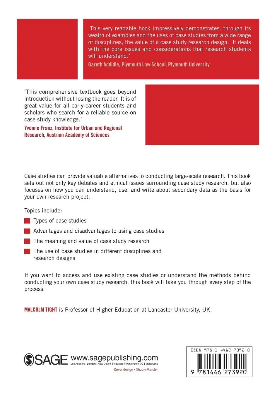 Rückseite: 9781446273920 | Understanding Case Study Research | Small-scale Research with Meaning