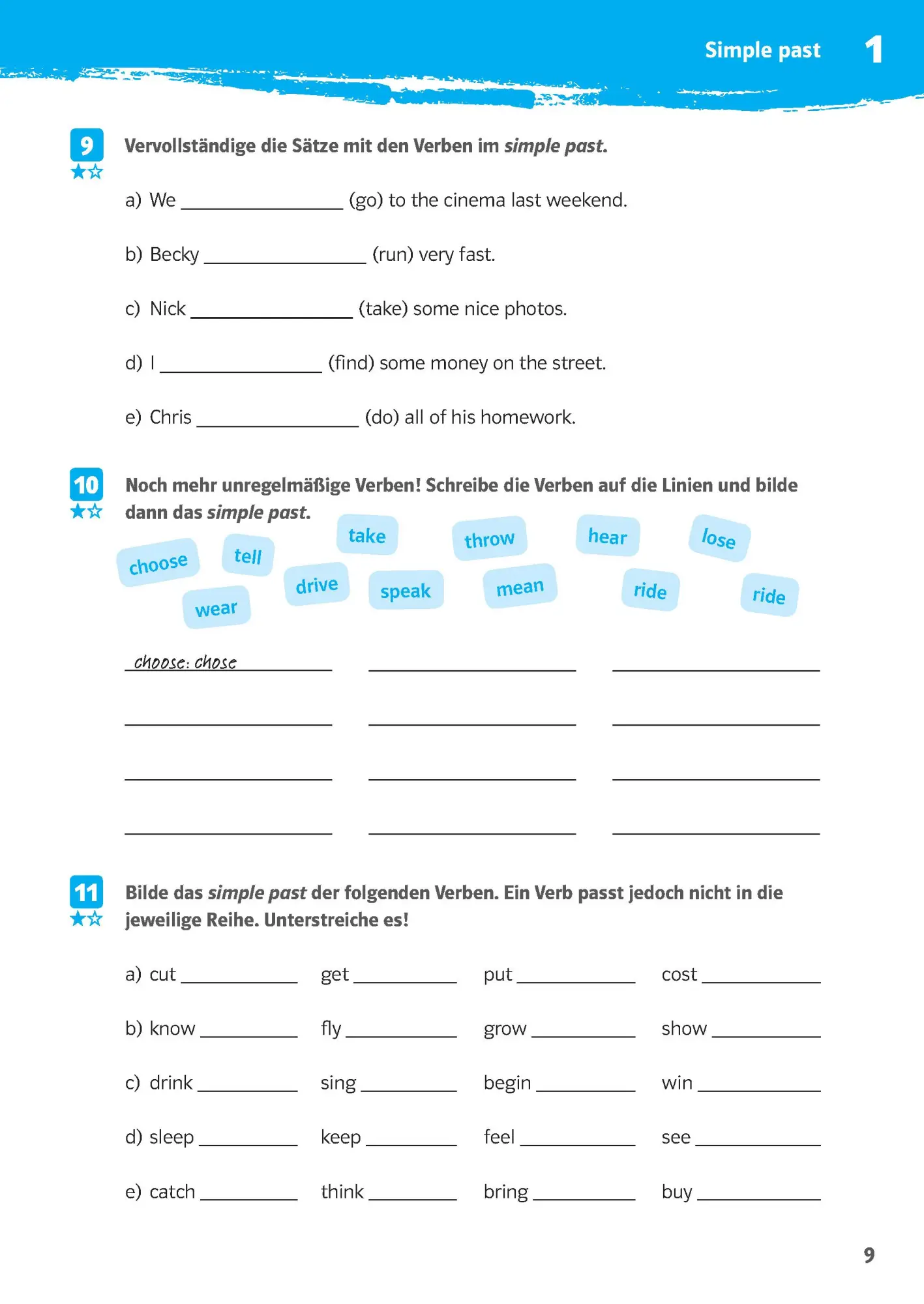 Bild: 9783129273920 | 10-Minuten-Training Simple Past und Present Perfect. Englisch 6./7....