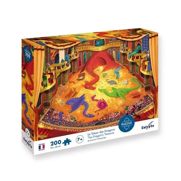 Cover: 3760124874020 | Calypto Drachenschatz 200 Teile Puzzle | Spiel | In Spielebox | 2024