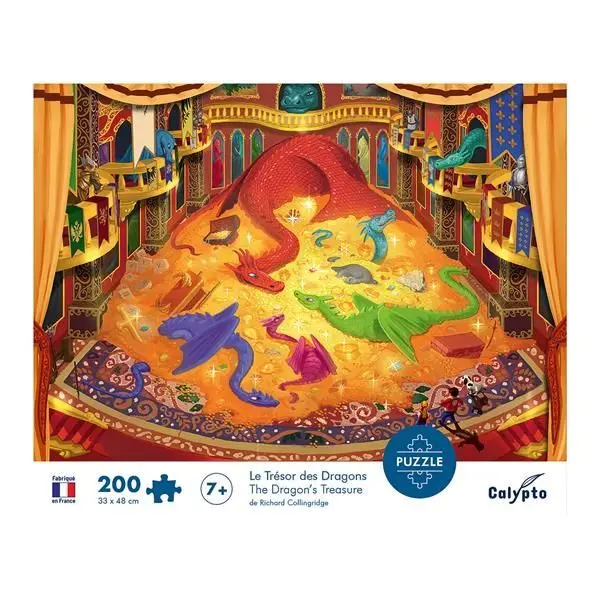 Bild: 3760124874020 | Calypto Drachenschatz 200 Teile Puzzle | Spiel | In Spielebox | 2024