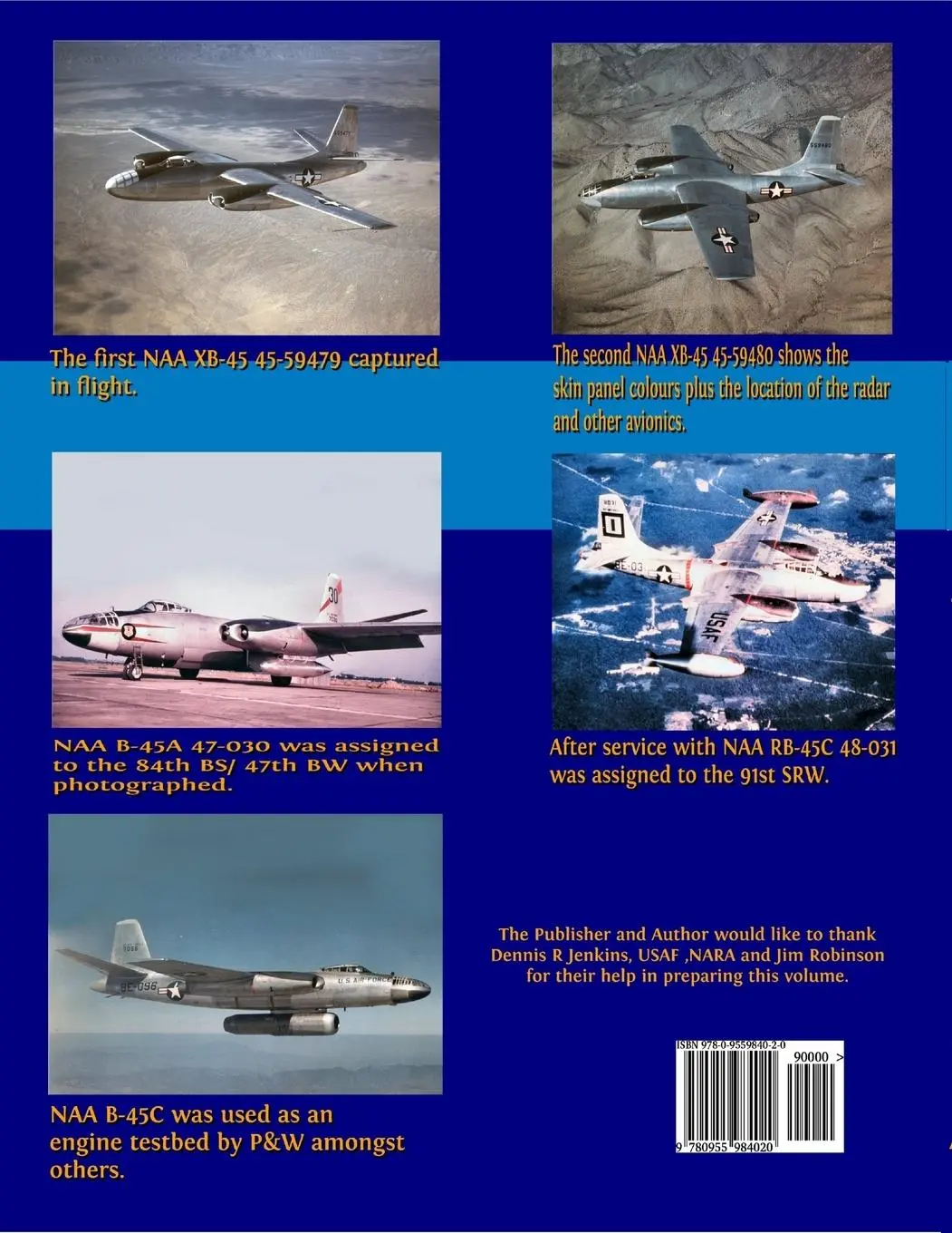 Rückseite: 9780955984020 | North American B-45/RB-45 Tornado | Kev Darling | Taschenbuch | 2009