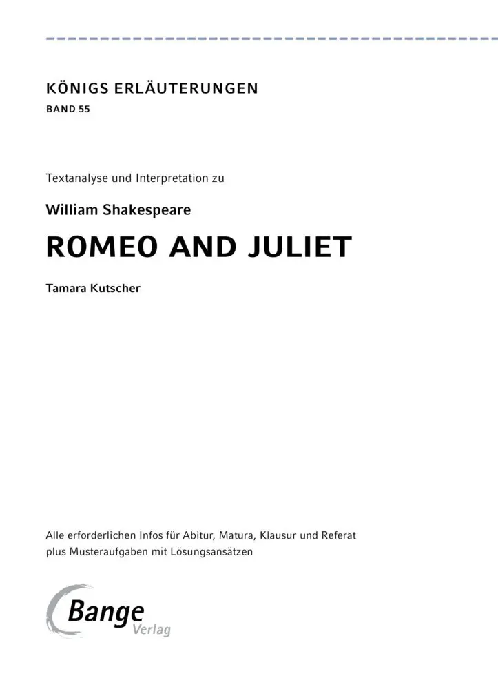 Bild: 9783129304020 | Romeo and Juliet von William Shakespeare | William Shakespeare | Buch
