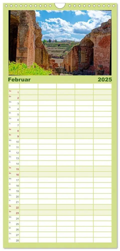 Bild: 9783457094020 | Familienplaner 2025 - Historisches am Golf von Neapel mit 5 Spalten...