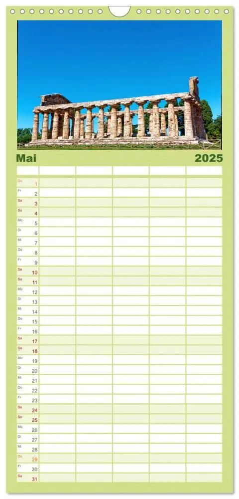 Bild: 9783457094020 | Familienplaner 2025 - Historisches am Golf von Neapel mit 5 Spalten...