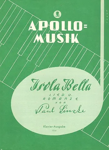 Cover: 9790203914020 | Isola Bella | Lied und Romanze | Paul Lincke | Buch | 1988