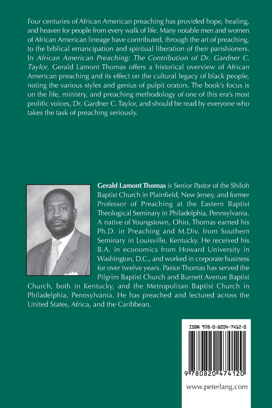 Rückseite: 9780820474120 | African American Preaching | The Contribution of Dr. Gardner C. Taylor