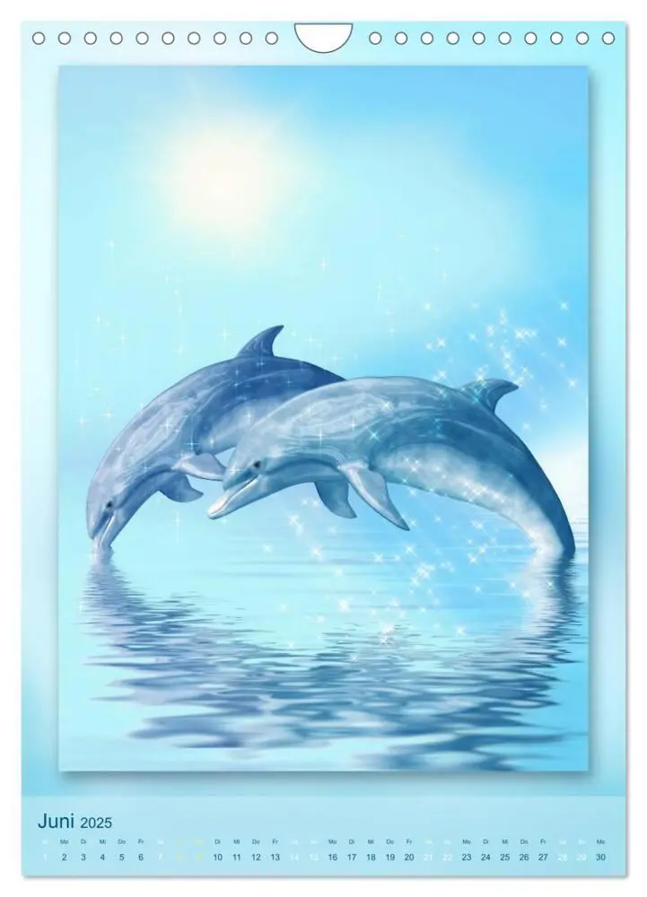 Bild: 9783457084120 | Delfine - Kalender (Wandkalender 2025 DIN A4 hoch), CALVENDO...
