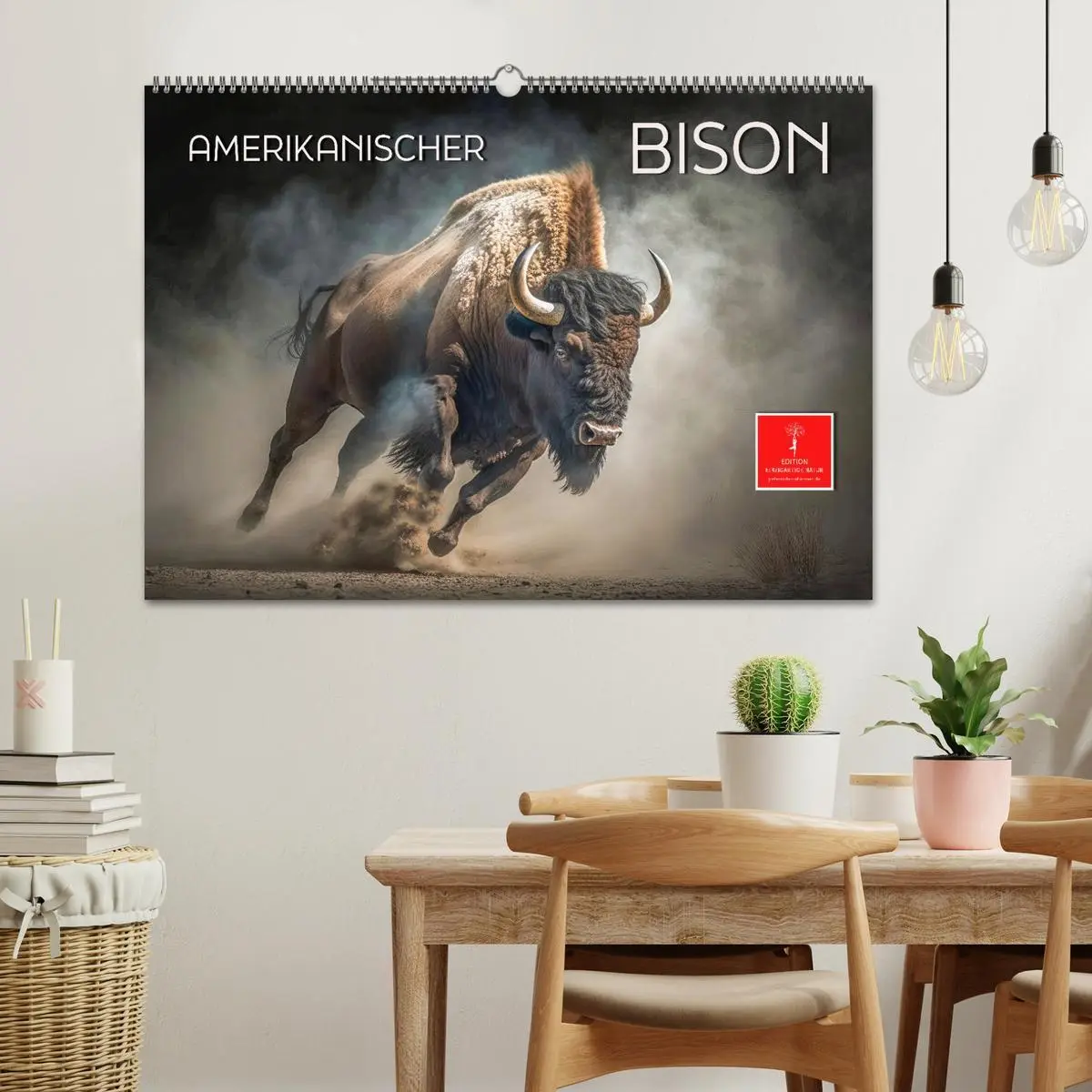 Bild: 9783457534120 | Amerikanischer Bison (Wandkalender 2026 DIN A2 quer), CALVENDO...