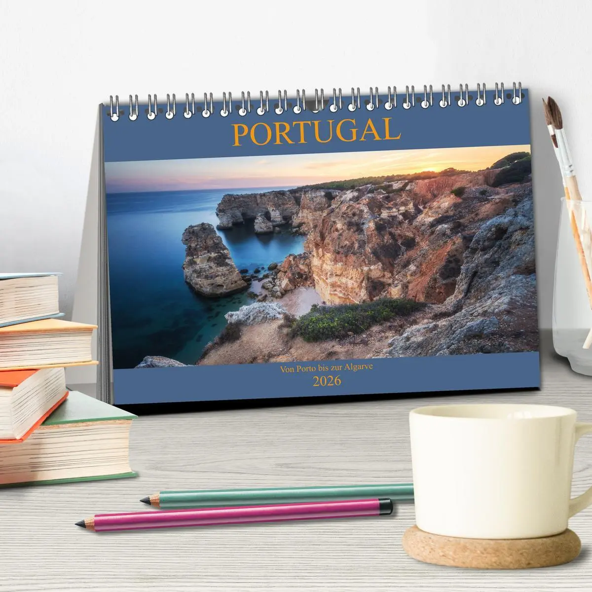 Bild: 9783457844120 | Portugal - Von Porto bis zur Algarve (Tischkalender 2026 DIN A5...