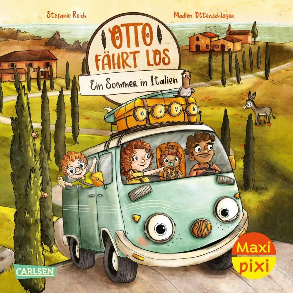 Cover: 9783551034120 | Maxi Pixi 502: Otto fährt los: Ein Sommer in Italien | Ottenschläger