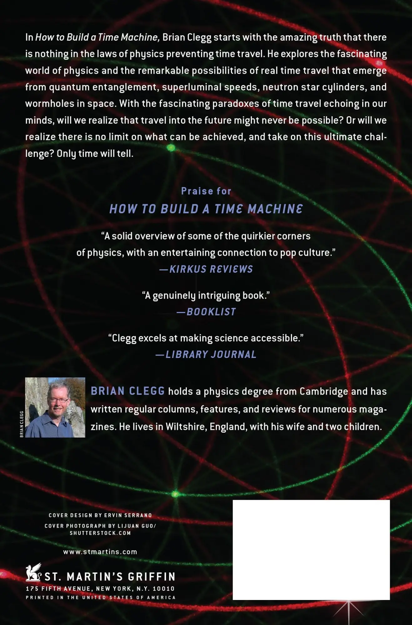 Rückseite: 9781250024220 | HOW TO BUILD A TIME MACHINE | Brian Clegg | Taschenbuch | Englisch