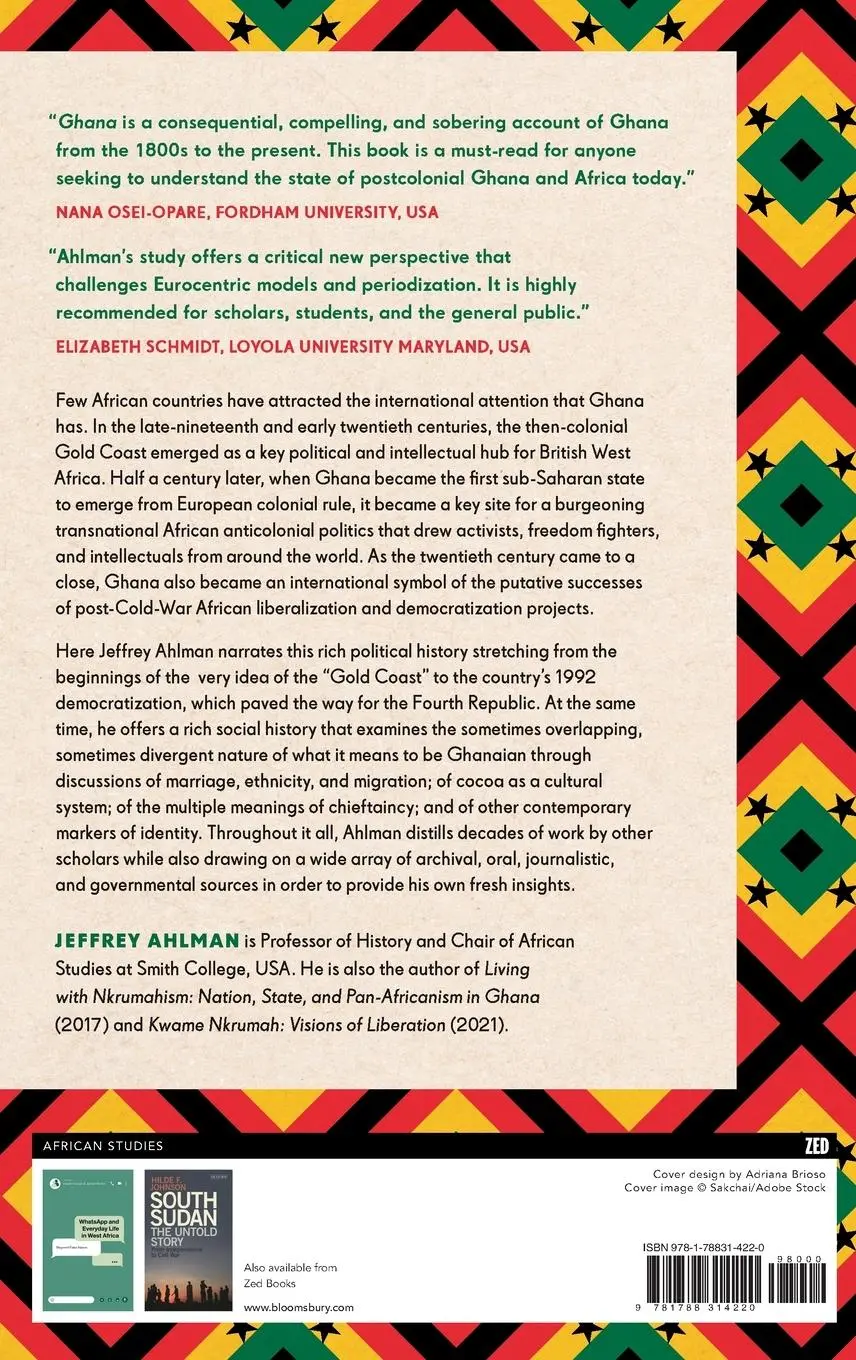 Rückseite: 9781788314220 | Ghana | A Political and Social History | Jeffrey Ahlman | Buch | 2023