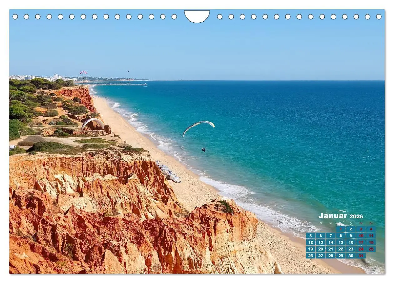 Bild: 9783457694220 | Die Lust am Paragliding (Wandkalender 2026 DIN A4 quer), CALVENDO...