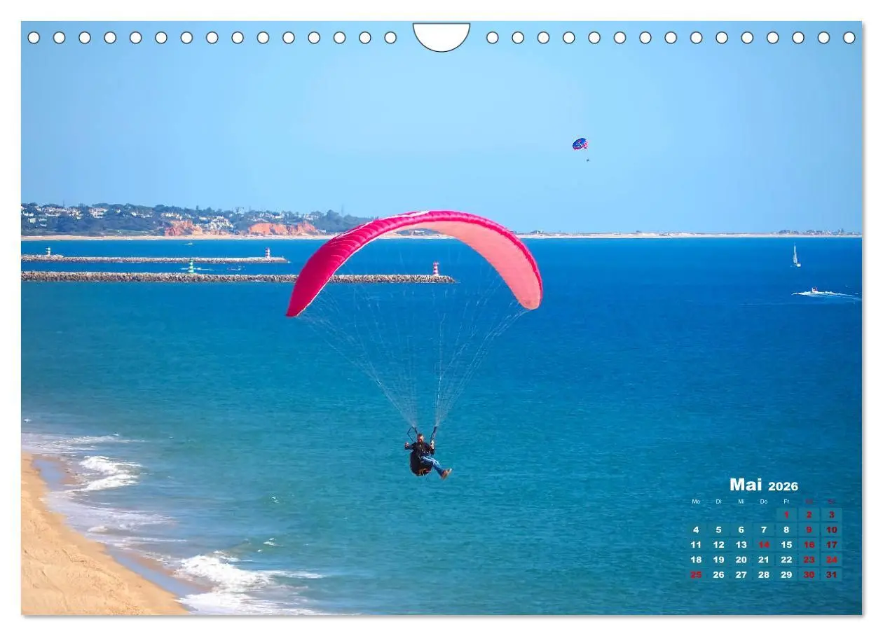 Bild: 9783457694220 | Die Lust am Paragliding (Wandkalender 2026 DIN A4 quer), CALVENDO...