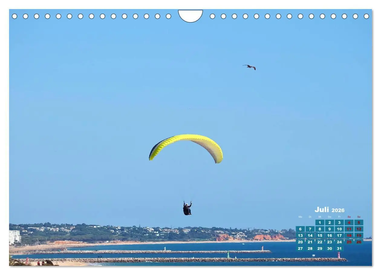 Bild: 9783457694220 | Die Lust am Paragliding (Wandkalender 2026 DIN A4 quer), CALVENDO...