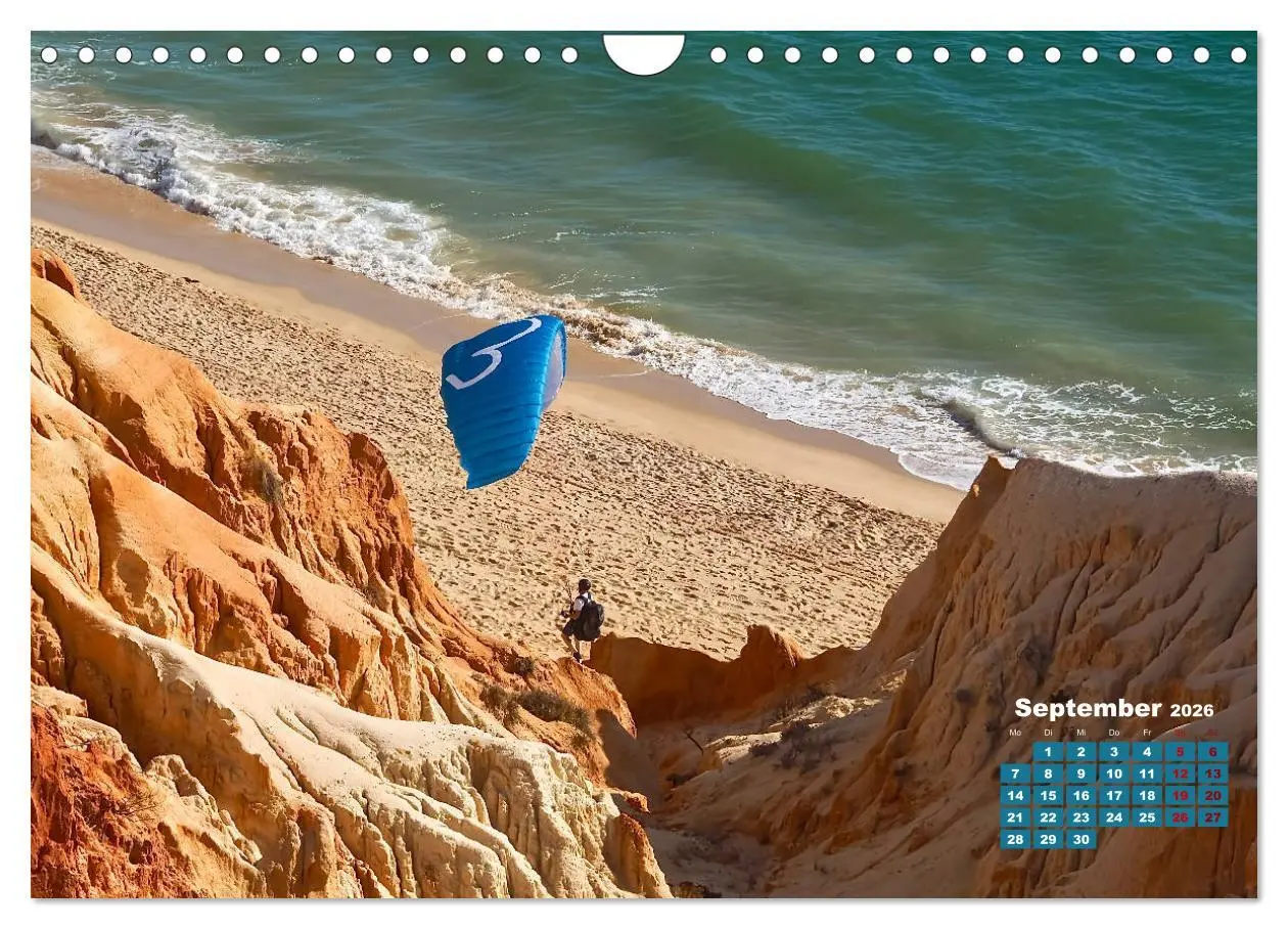 Bild: 9783457694220 | Die Lust am Paragliding (Wandkalender 2026 DIN A4 quer), CALVENDO...