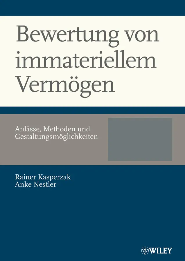 Cover: 9783527504220 | Bewertung von immateriellem Vermögen | Rainer Kasperzak (u. a.) | Buch