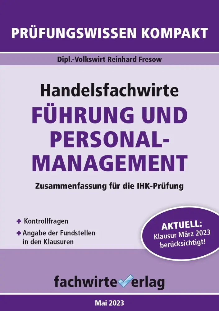Cover: 9783958874220 | Handelsfachwirte: Führung und Personalmanagement | Reinhard Fresow