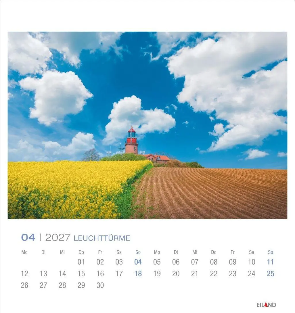 Bild: 9783964024220 | Leuchttürme Postkartenkalender 2027 - Leuchten des Nordens | Eiland