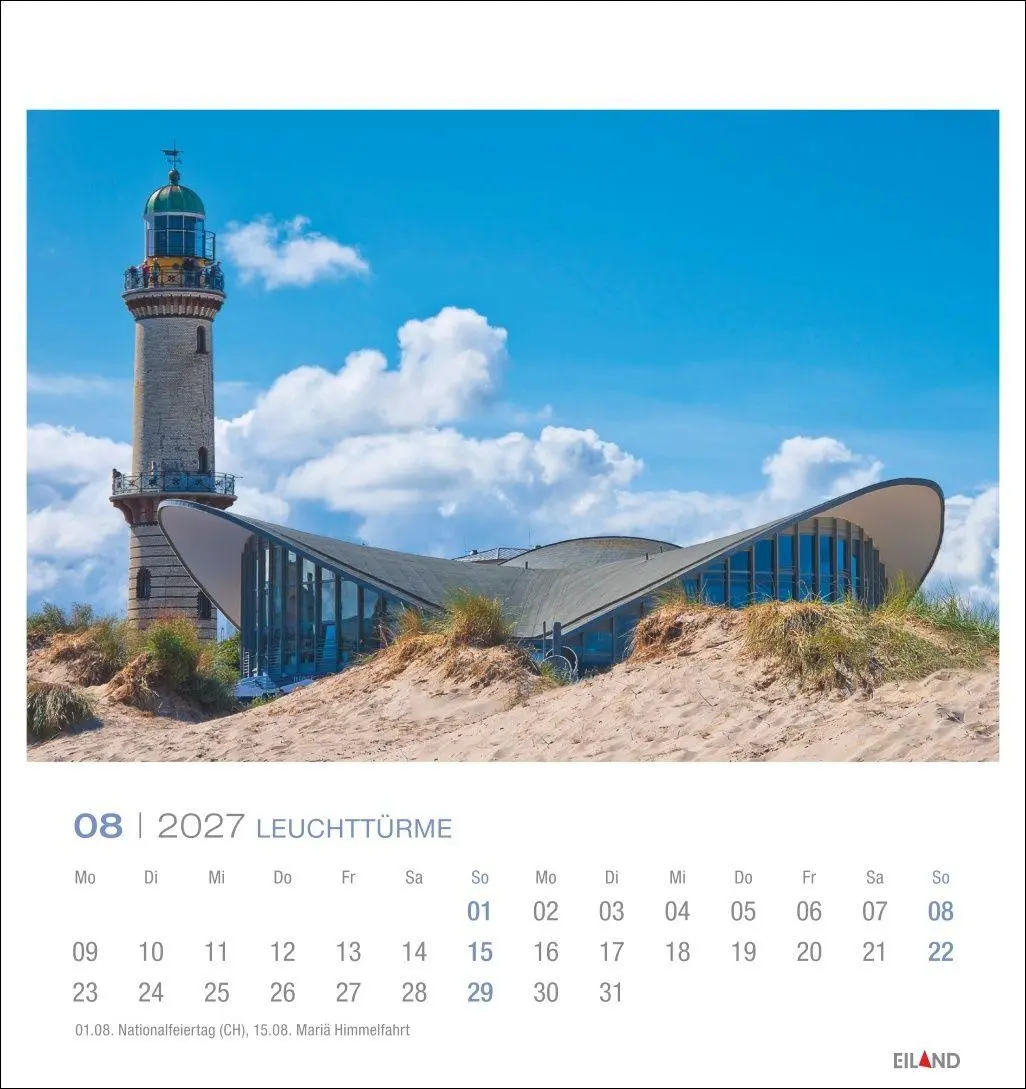 Bild: 9783964024220 | Leuchttürme Postkartenkalender 2027 - Leuchten des Nordens | Eiland