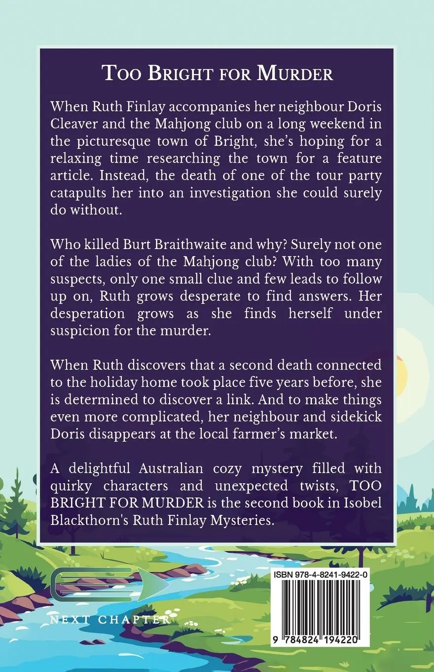 Rückseite: 9784824194220 | Too Bright for Murder | Isobel Blackthorn | Taschenbuch | Englisch