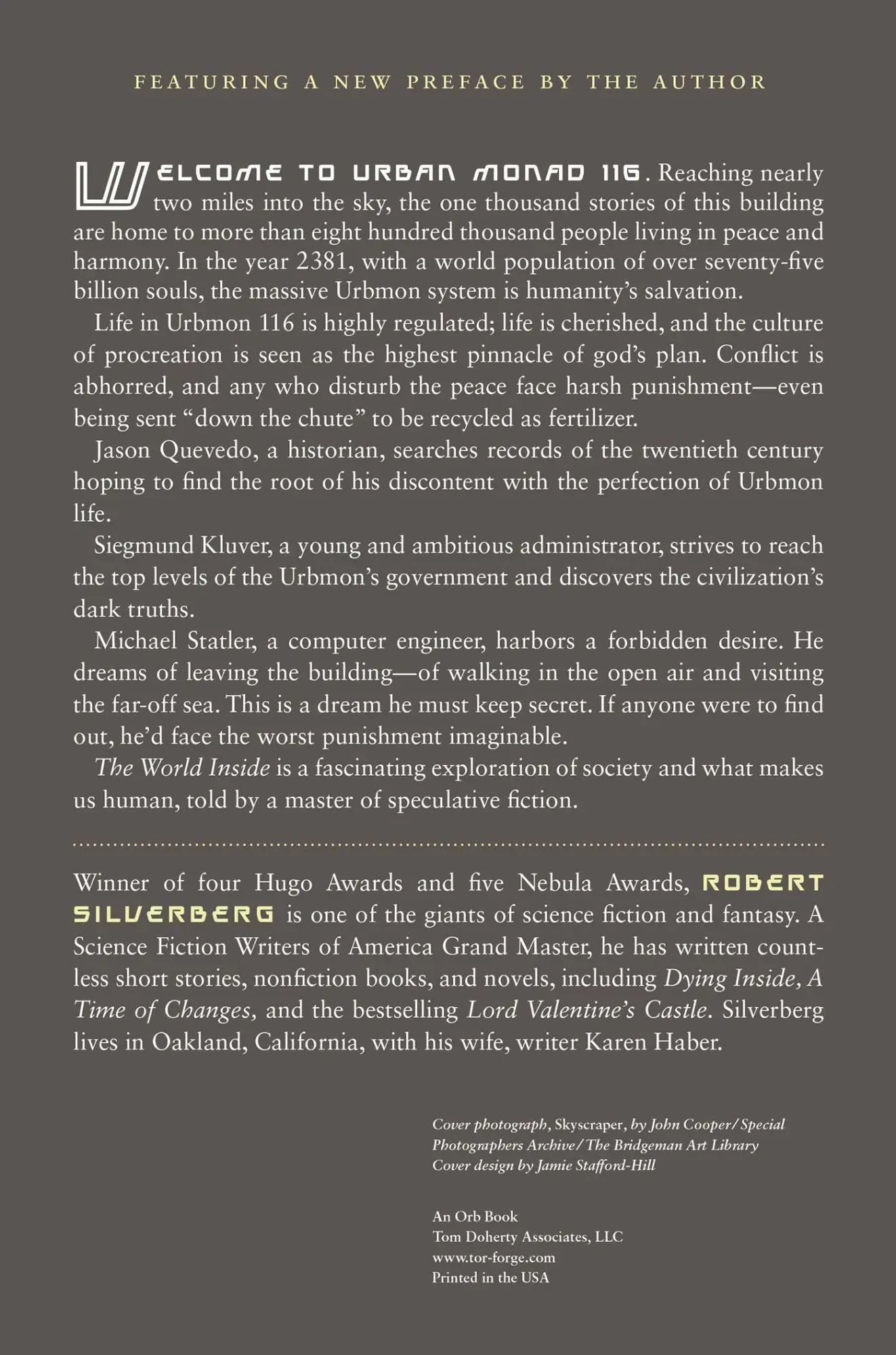 Rückseite: 9780765324320 | The World Inside | Robert Silverberg | Taschenbuch | Englisch | 2010