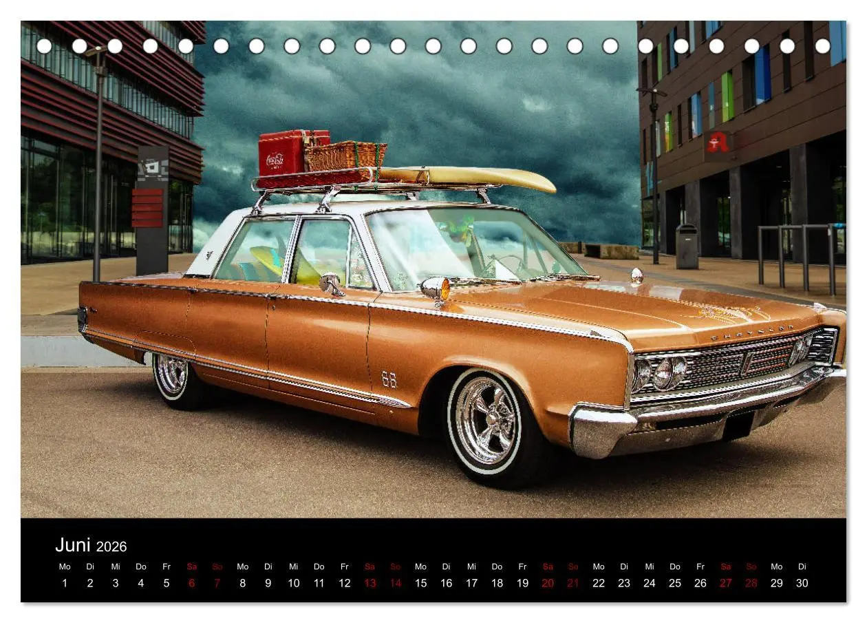 Bild: 9783457754320 | American Automobile (Tischkalender 2026 DIN A5 quer), CALVENDO...