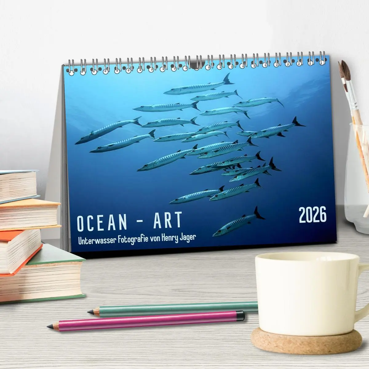 Bild: 9783516154320 | Ocean-Art / CH-Version (Tischkalender 2026 DIN A5 quer), CALVENDO...