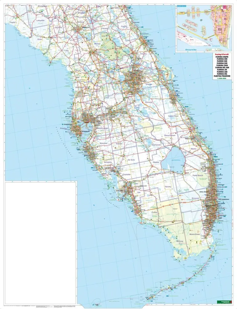 Bild: 9783707914320 | freytag &amp; berndt Straßenkarte Florida 1:500.000 | (Land-)Karte | 2013
