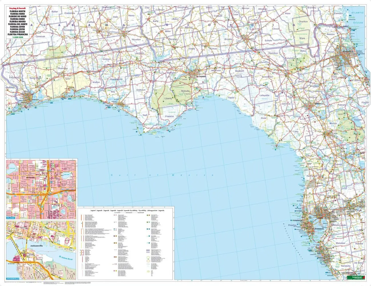 Bild: 9783707914320 | freytag &amp; berndt Straßenkarte Florida 1:500.000 | (Land-)Karte | 2013