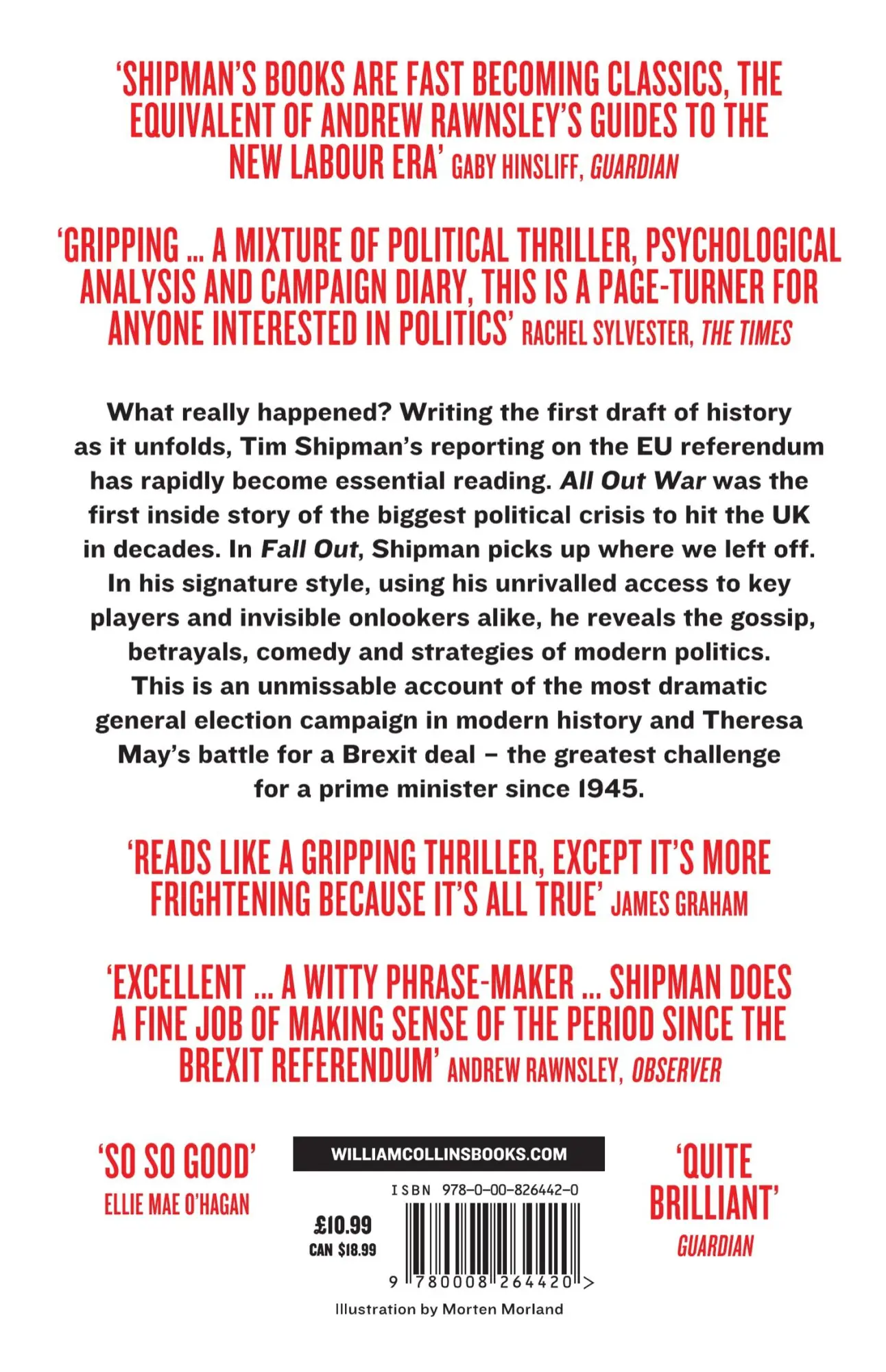 Rückseite: 9780008264420 | Fall Out | A Year of Political Mayhem | Tim Shipman | Taschenbuch