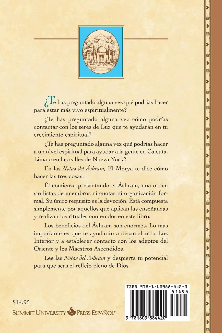 Rückseite: 9781609884420 | Notas del Áshram | El Morya (u. a.) | Taschenbuch | Spanisch | 2023