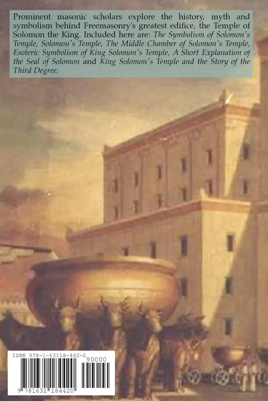 Rückseite: 9781631184420 | Masonic Symbolism of King Solomon's Temple | Frank C. Higgins (u. a.)