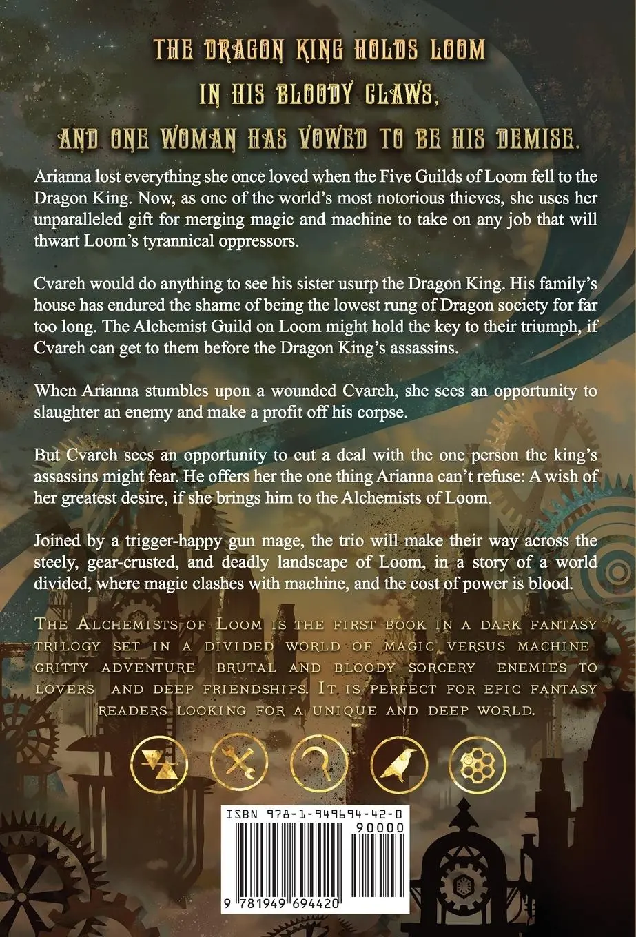 Rückseite: 9781949694420 | The Alchemists of Loom | Elise Kova | Buch | Loom Saga | Englisch