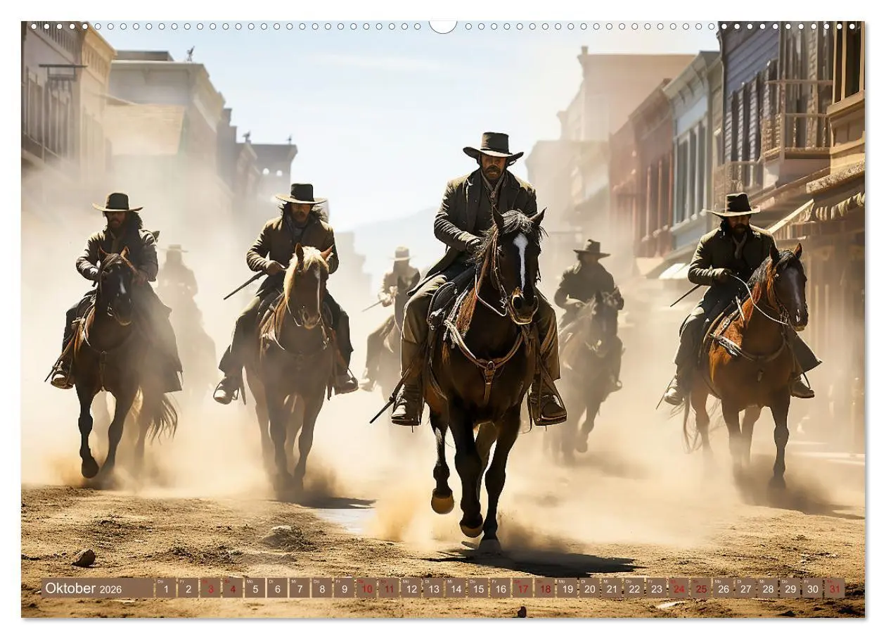 Bild: 9783457504420 | Western Life (Wandkalender 2026 DIN A2 quer), CALVENDO Monatskalender