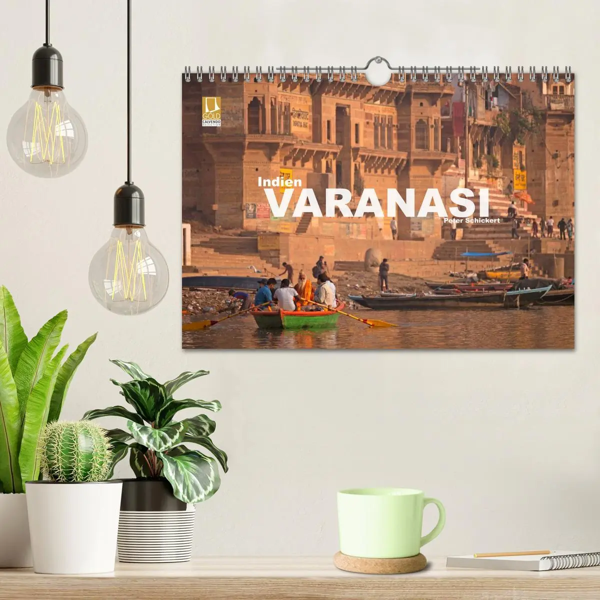 Bild: 9783516074420 | Indien - Varanasi (Wandkalender 2026 DIN A4 quer), CALVENDO...