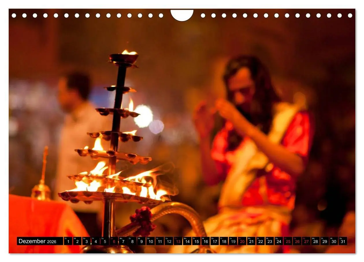 Bild: 9783516074420 | Indien - Varanasi (Wandkalender 2026 DIN A4 quer), CALVENDO...